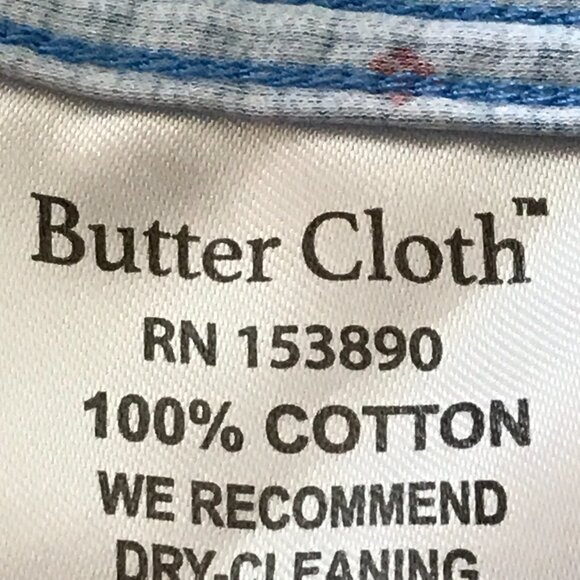 Butter Cloth Shirt Men 2XL Blue Geometric Button Up Short Sleeve Collared 17362 - Picture 9 of 10